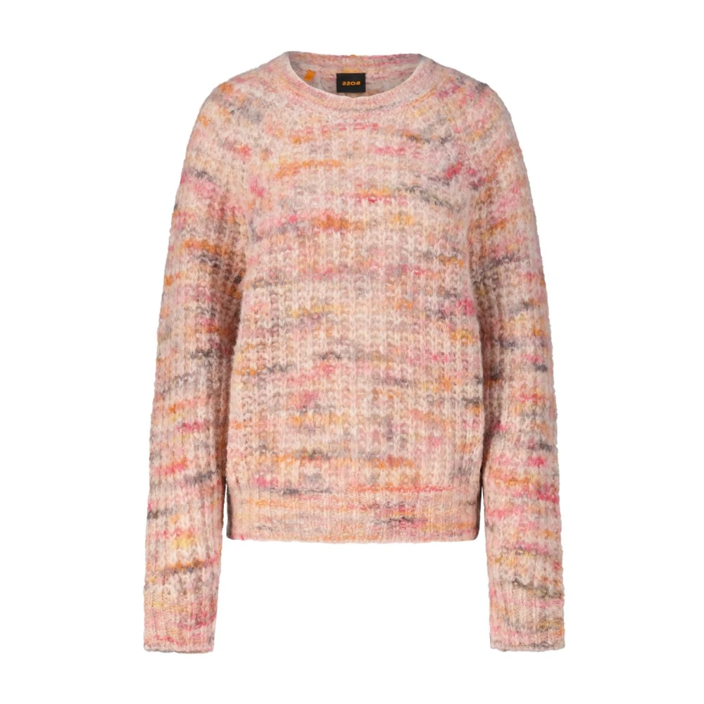 Hugo Boss Kleurrijke Alpaca Wol Trui Multicolor Dames