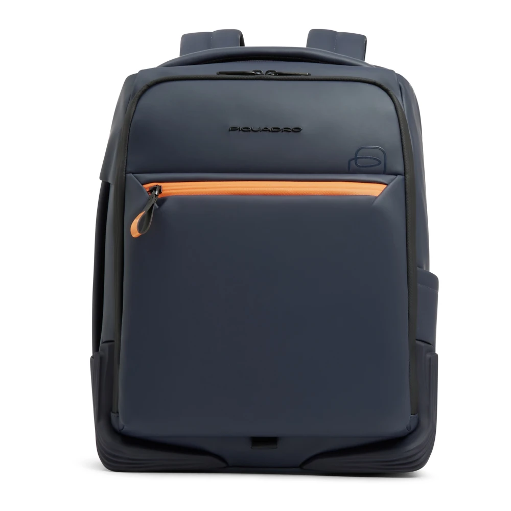 Piquadro Herren Blau Wasserabweisender Reise-Laptop-Rucksack 15,6"