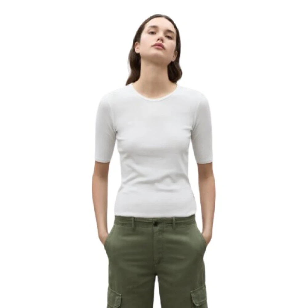 Ecoalf Salla Tencel Biologisch Katoen T-shirt White Dames