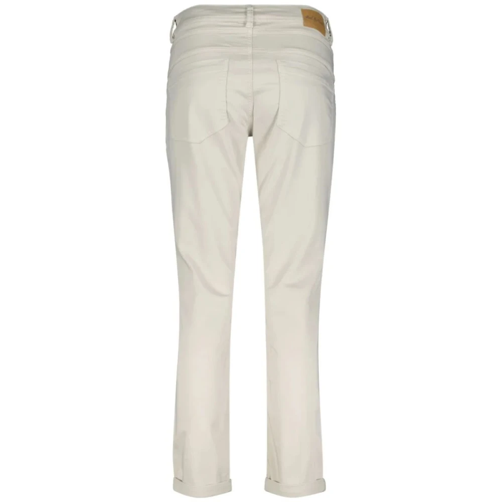 Red Button Relax Jog Jeans Beige Dames