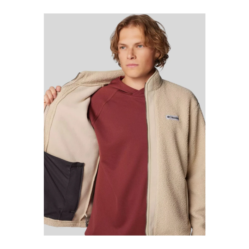 Columbia Zwarte Mesa Boucle Fleece Jas Beige Heren