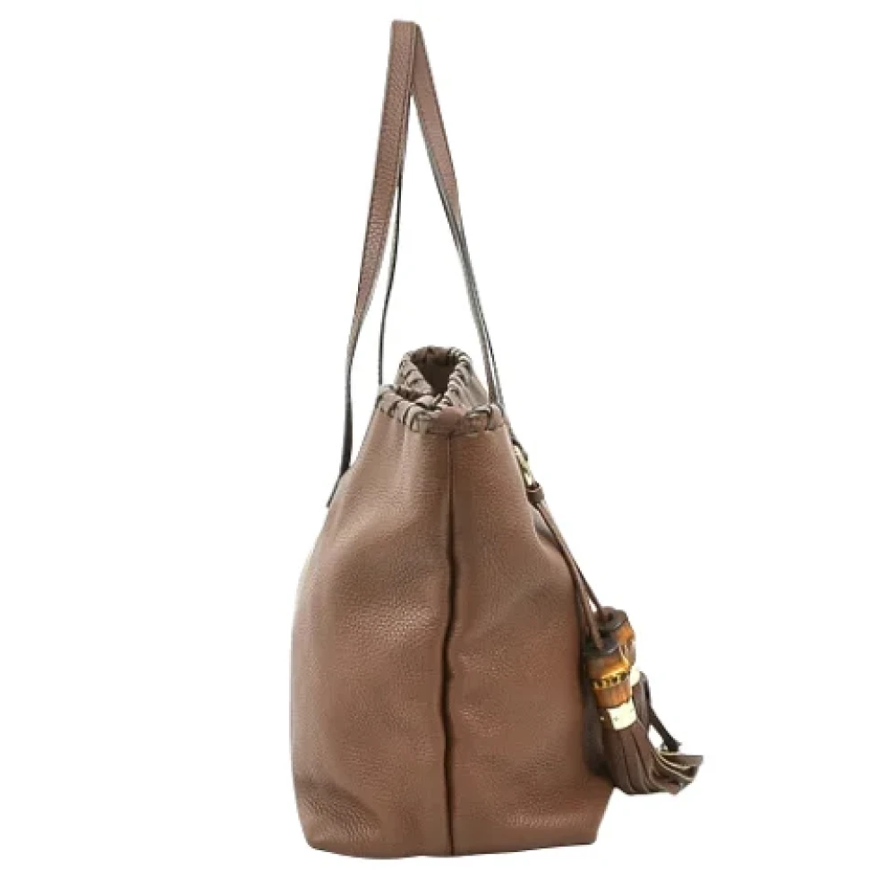 Gucci Vintage Pre-owned Leather totes Brown Dames