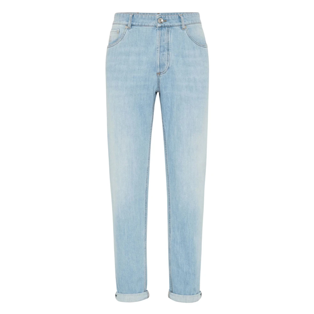 BRUNELLO CUCINELLI Denim Broek Blue Heren
