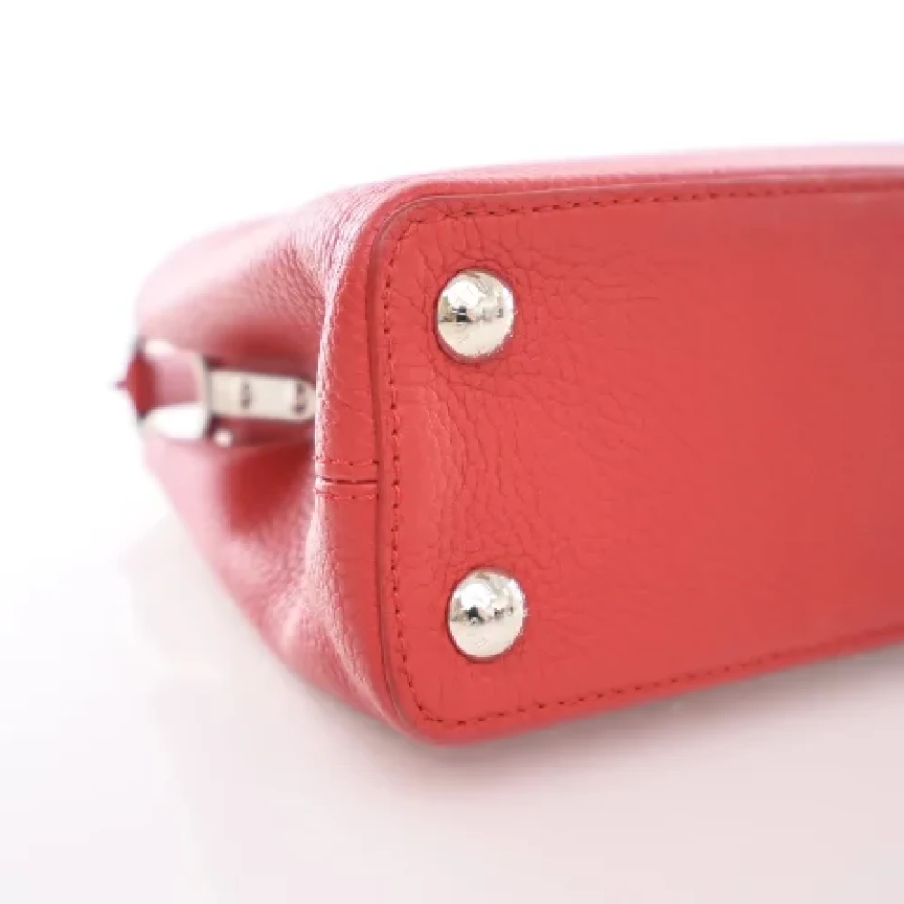 Louis Vuitton Vintage Pre-owned Leather handbags Red Dames