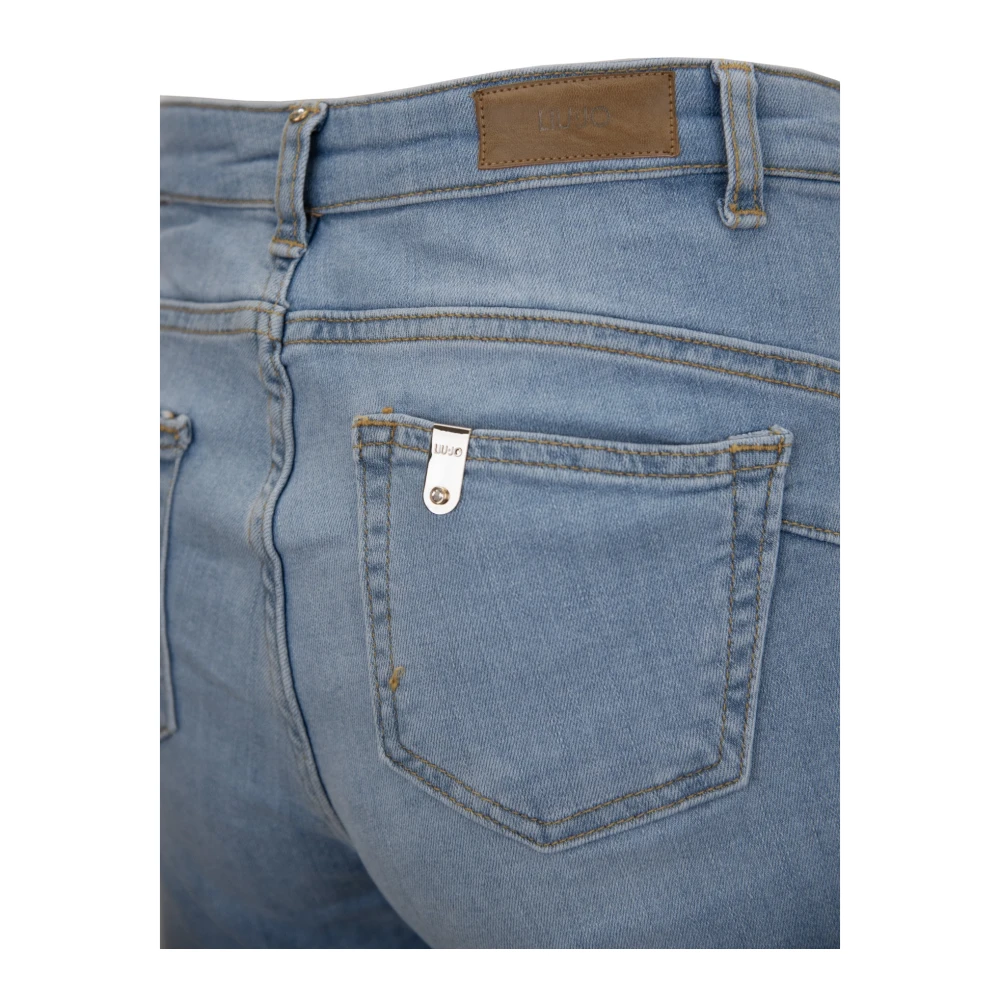 Liu Jo Dames Rits Knoop Jeans Blue Dames