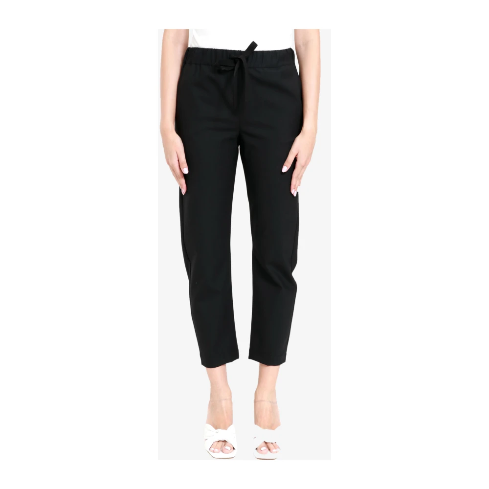 Semicouture Zwarte Wollen Broek Klassieke Stijl Black Dames
