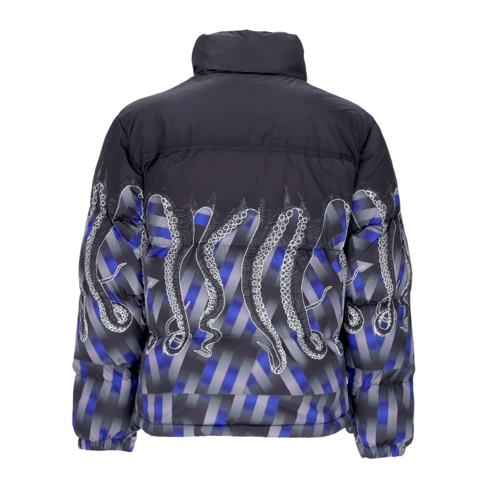 Octopus Zwarte Dazzle Puffer Jas Multicolor Heren