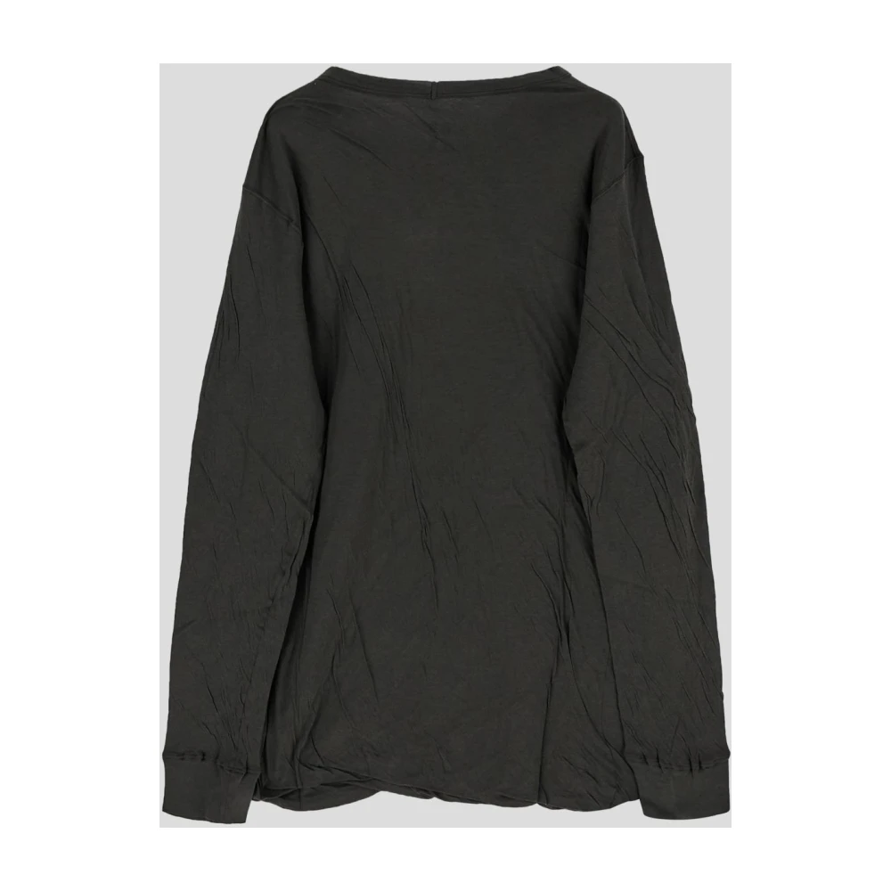 Rick Owens Double LS T-shirt Black Heren