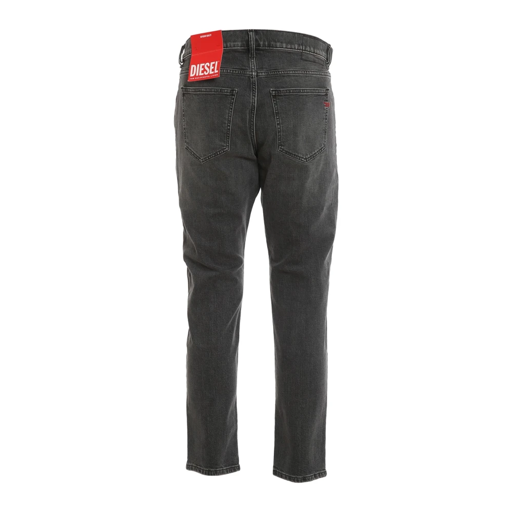 Diesel Katoenen Jeans met 5-pocket detail Gray Heren