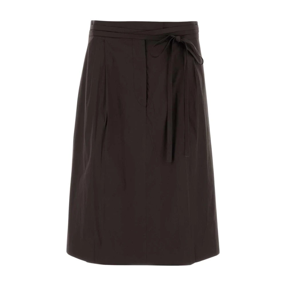 Prada Mujer Poplin Wrap Skirt