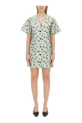 Organza Jacquard Mini Dress