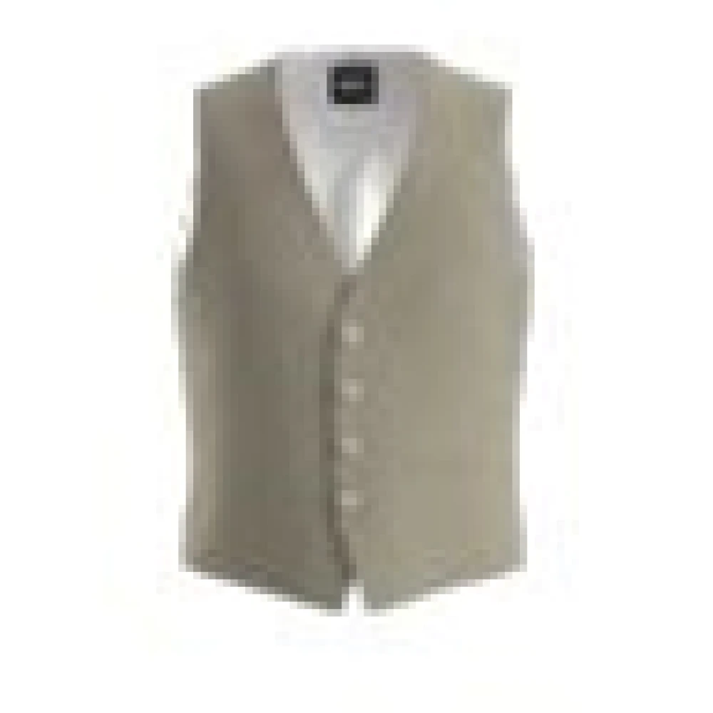 Hugo Men's Beige Waistcoats, Xl, Suit Vest