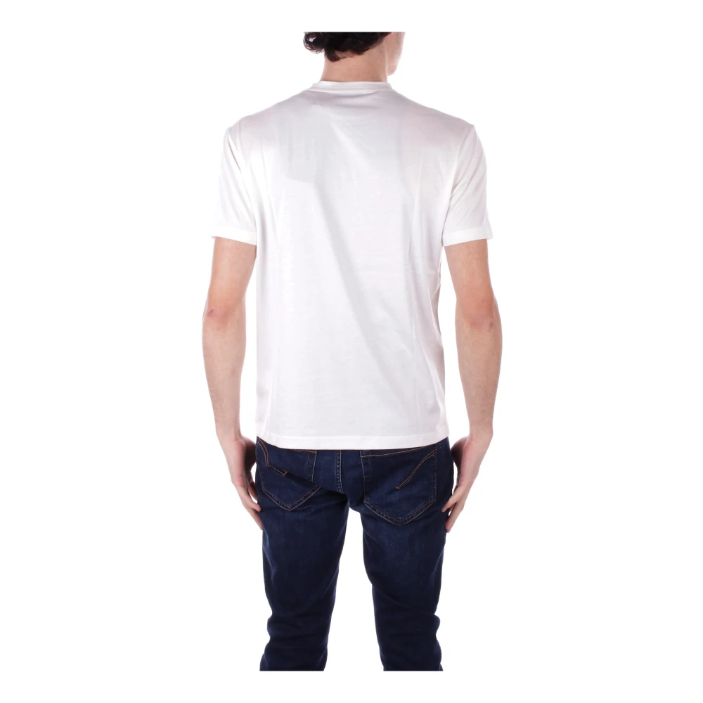 John Richmond Logo Front T-shirts en Polo's Beige White Heren