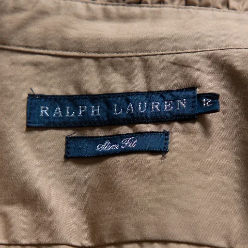 Ralph Lauren Pre-owned Cotton tops Beige Dames