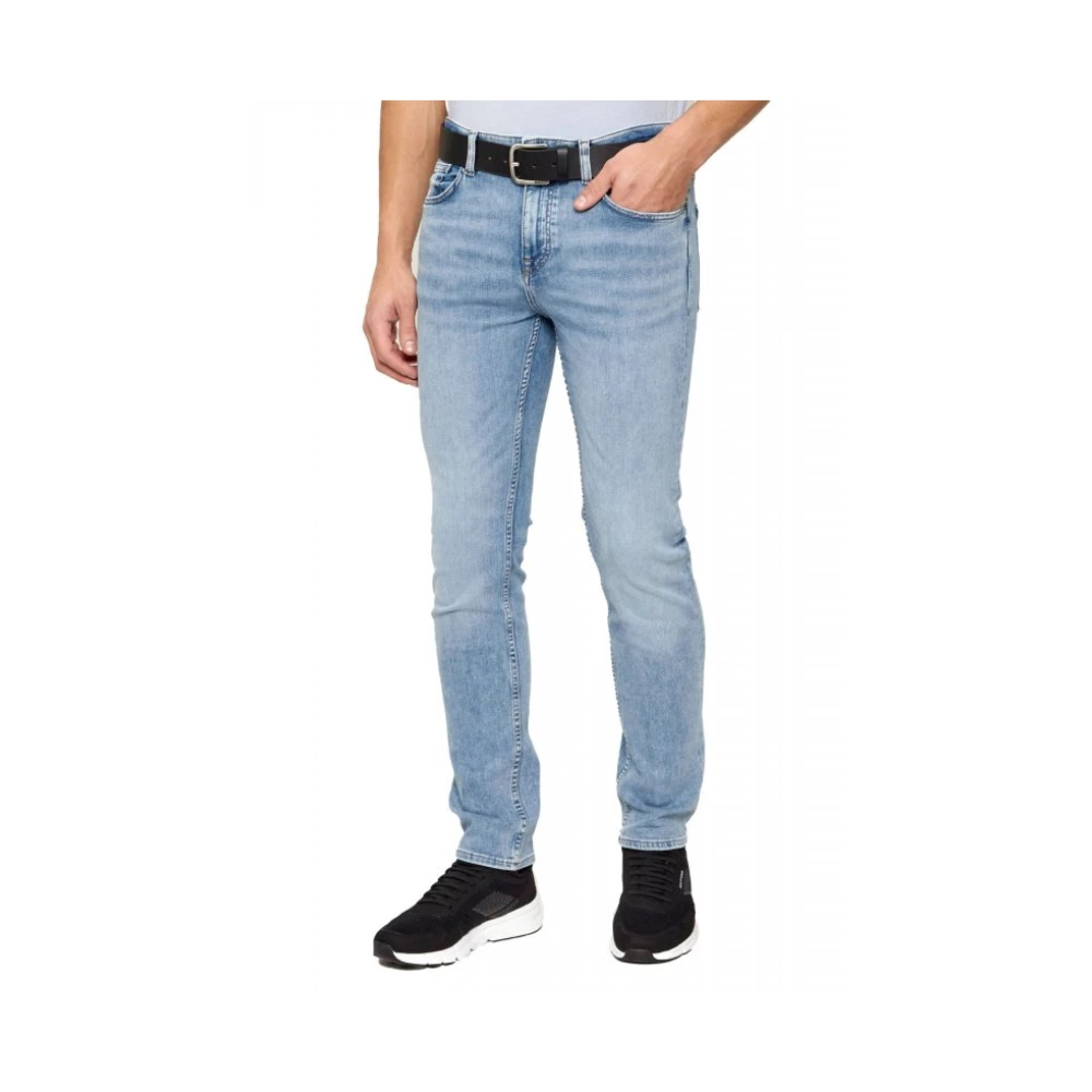Hugo Mannelijk Blauw Jeans Heren, W35, Denim, Delaware Slim-Fit Jeans