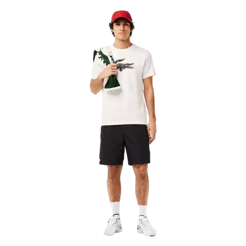 Lacoste Witte 3D Logo T-shirt White Heren