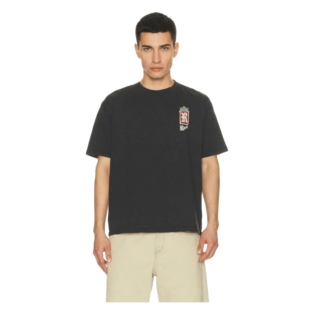 Rhude Homme Noir Tops, Taille: L Fumar 91 Tee