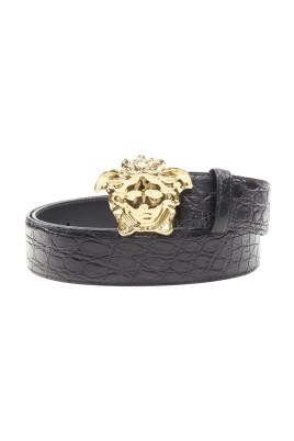 ceinture-en-cuir-gaufre-avec-boucle-ornee