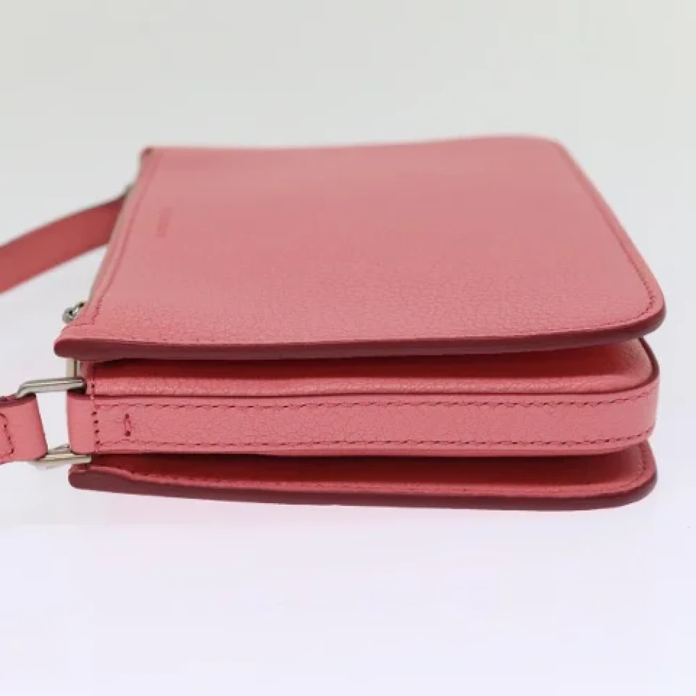 Burberry Vintage Pre-owned Leather shoulder-bags Pink Dames