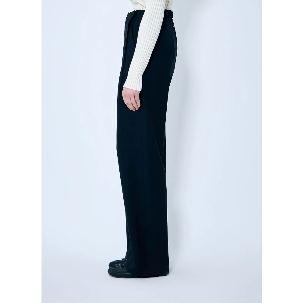 MM6 Maison Margiela Wol wollen pantalon Black Dames