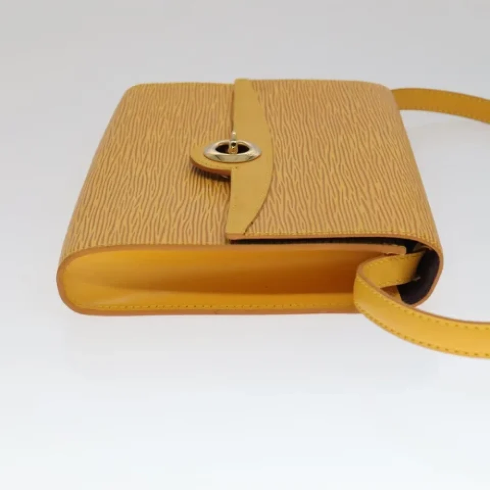 Louis Vuitton Vintage Pre-owned Leather louis-vuitton-bags Yellow Dames