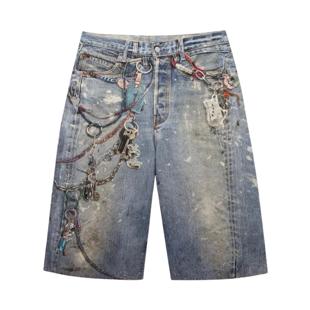 Acne Studios Blauwe Denim Shorts Blue Dames