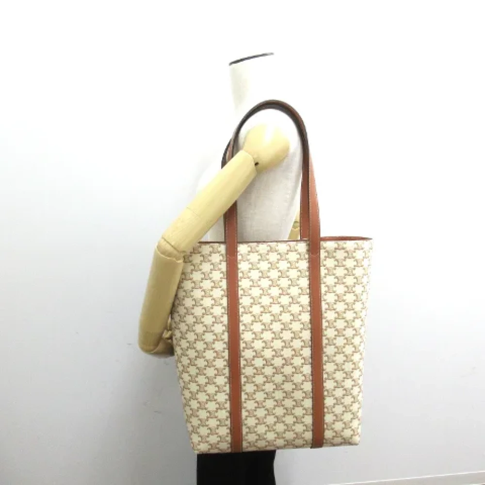 Celine Vintage Pre-owned Canvas celine-bags Beige Dames