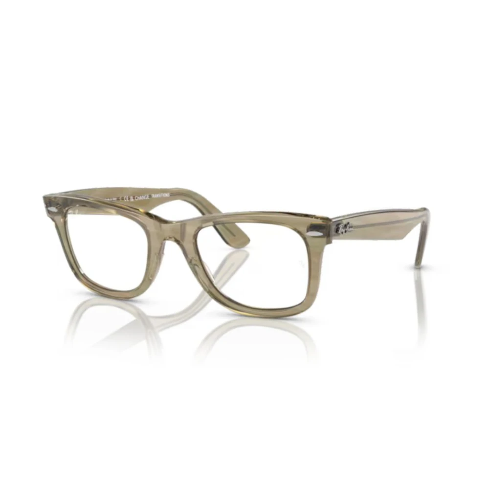 Ray-Ban Unisex Beige Glasses, 50 Mm, Bio-Acetate Wayfarer Sunglasses