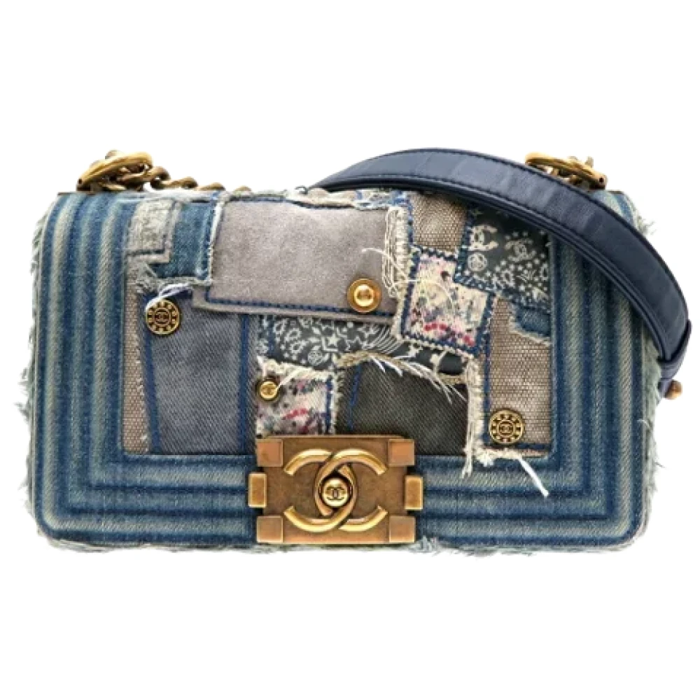 Chanel Vintage Pre-owned Denim chanel-bags Blue Dames