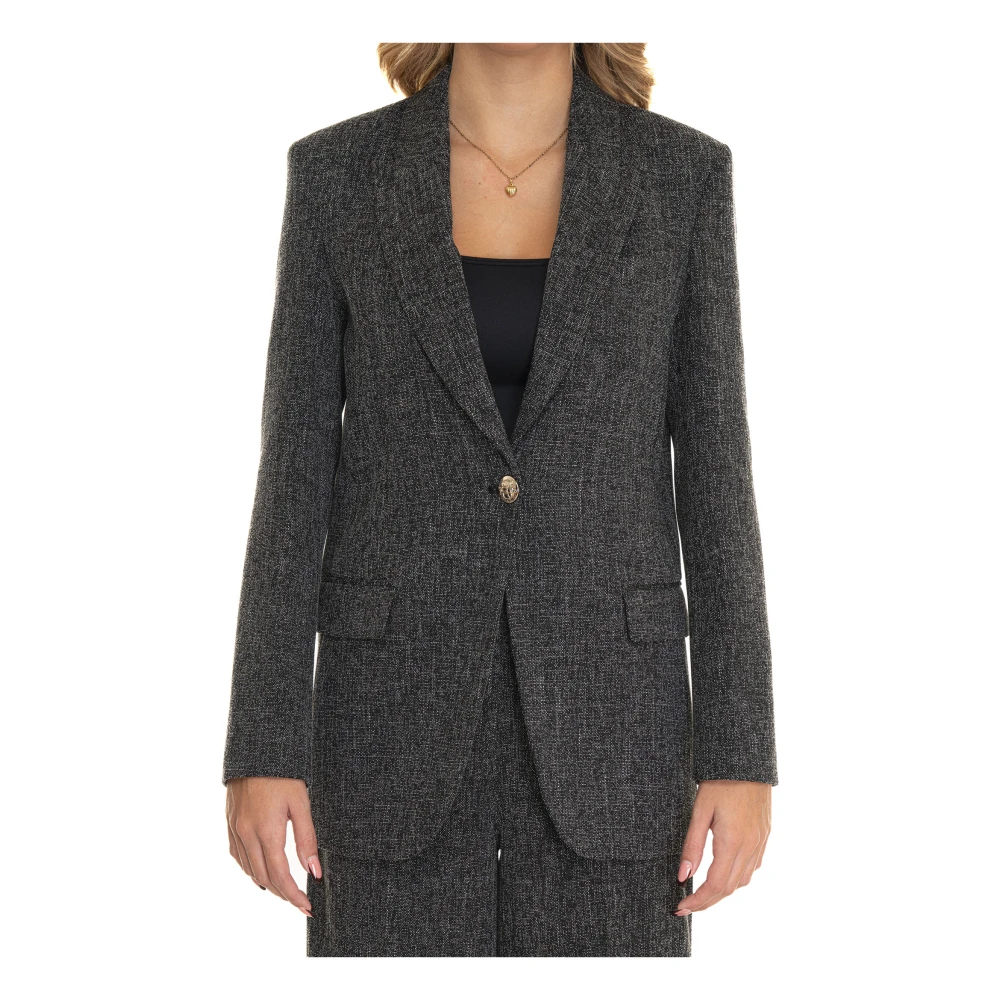 Liu Jo - Jackets > Blazers - Gray - Liu Jo - Modalova