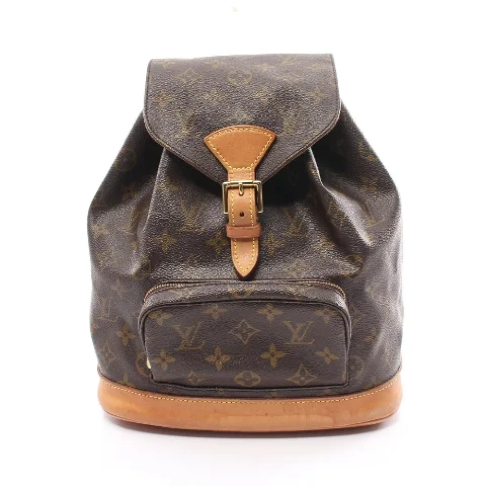 Louis Vuitton Vintage Pre-owned Canvas backpacks Brown Dames