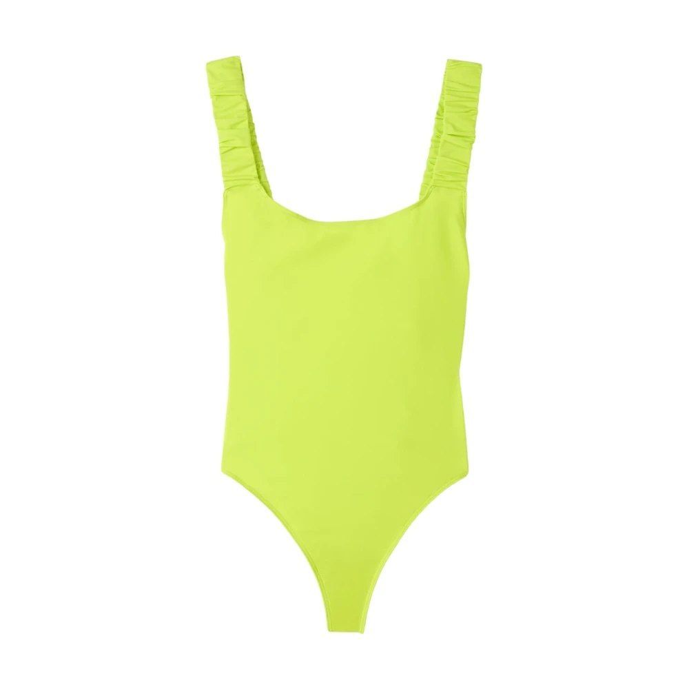 Sunnei Ruched Swimsuit Green Dames
