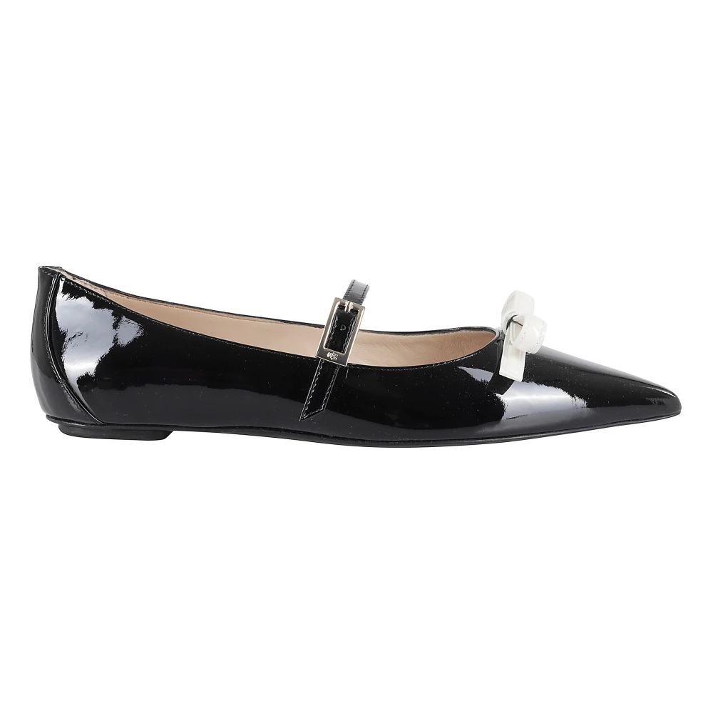 Stuart Weitzman Båge Mary Jane Platta Skor Black, Dam