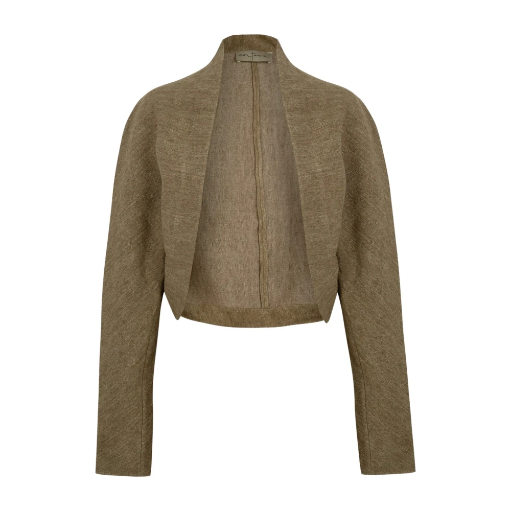 Cortana Women's Green Short Jacquard Jacket - Blazers - S - Jackets