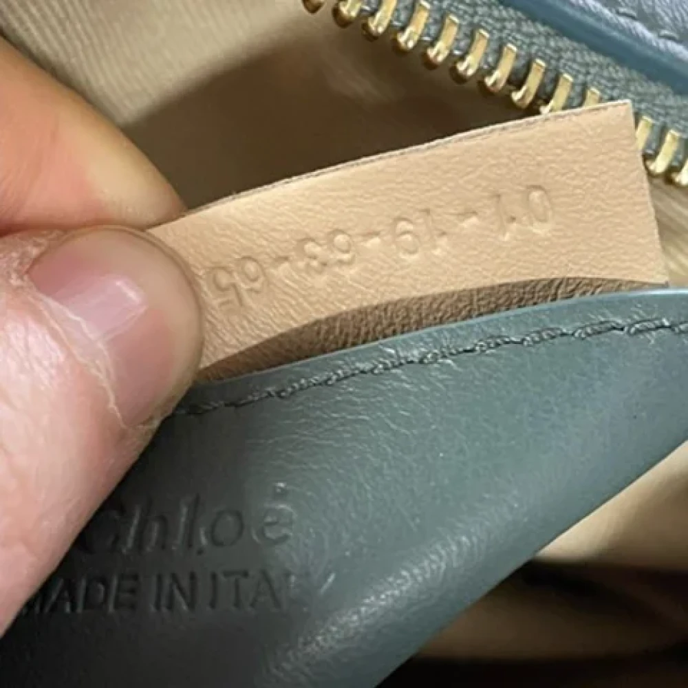 Chloé Pre-owned Leather crossbody-bags Blue Dames