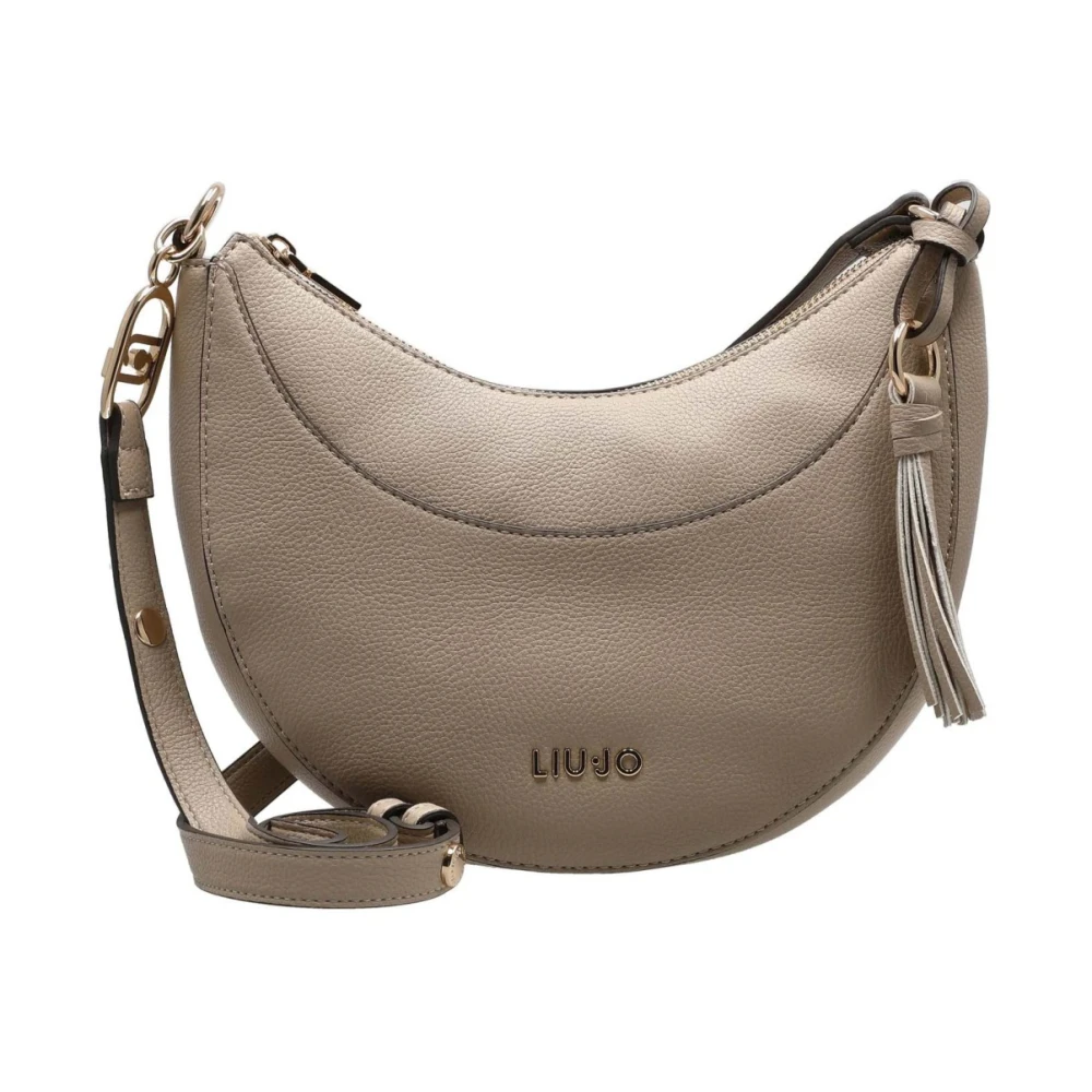 Liu Jo Vrouw Beige Tassen Dames, One Size, Ecs M Hobo Bag