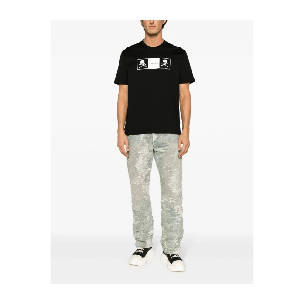 Mastermind World Grafische Print Katoenen T-Shirt Black Heren