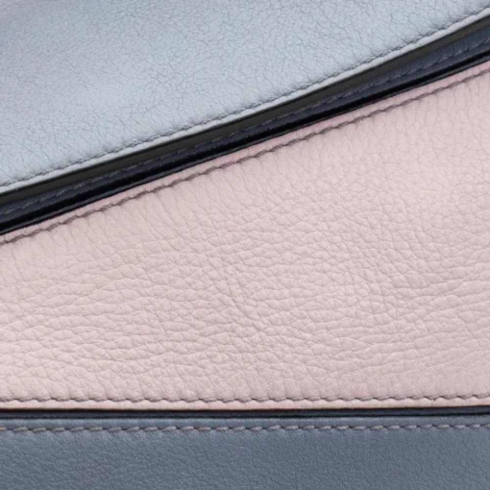 Loewe Pre-owned Leather handbags Purple Dames