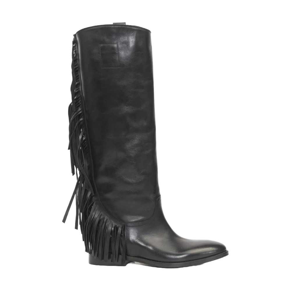 Strategia Svart A Boots Med Fransar