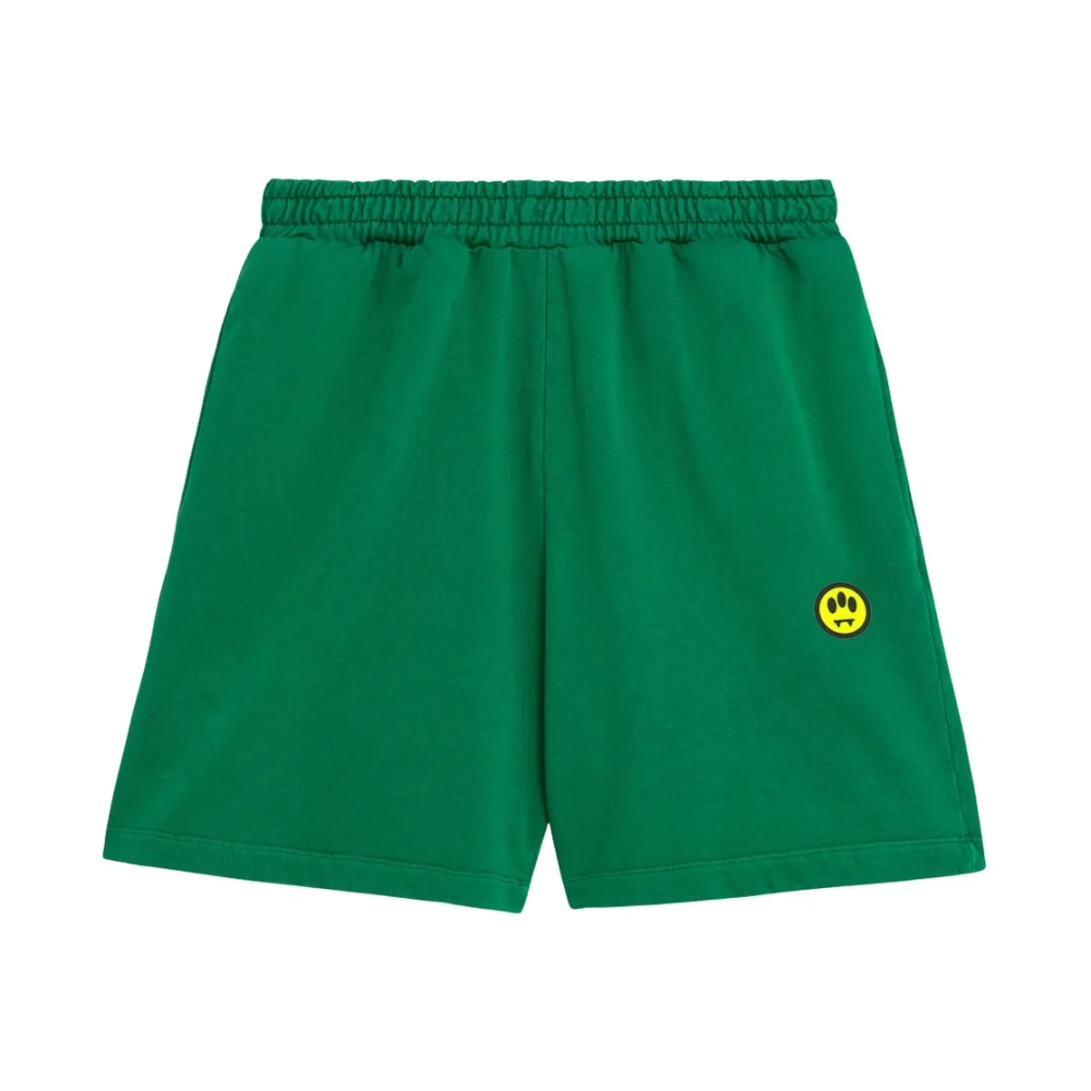 Barrow Green Iconic Bermuda In Felpa - Male - Training Shorts - M - Sport