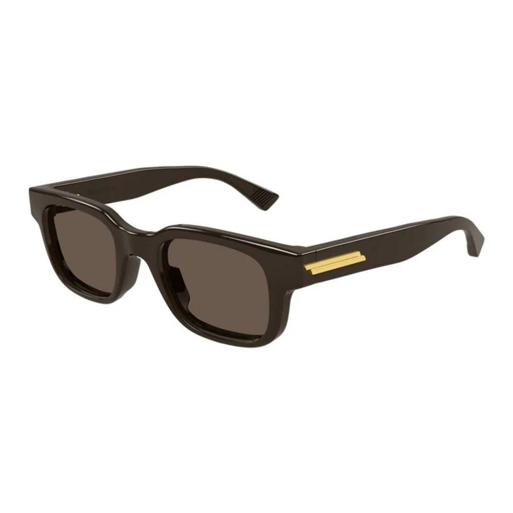 Bottega Veneta Men's Brown Rectangular Sunglasses