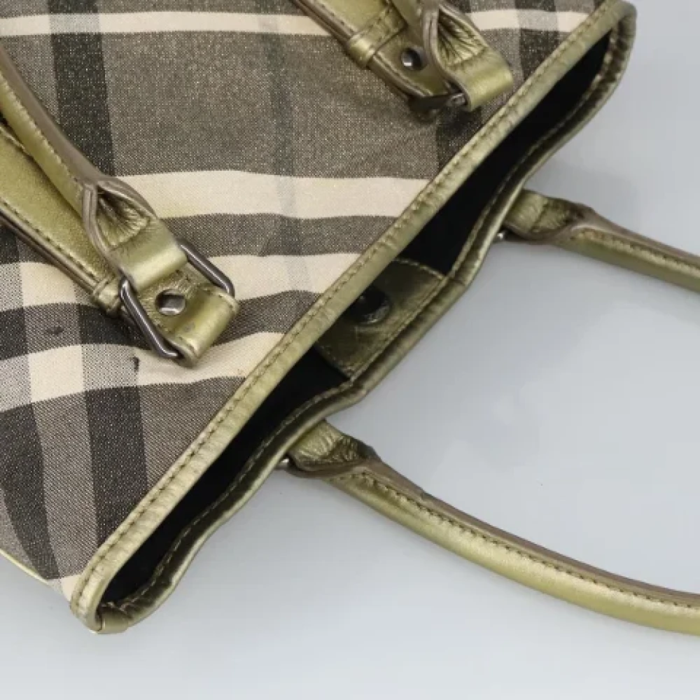 Burberry Vintage Pre-owned Canvas handbags Green Dames