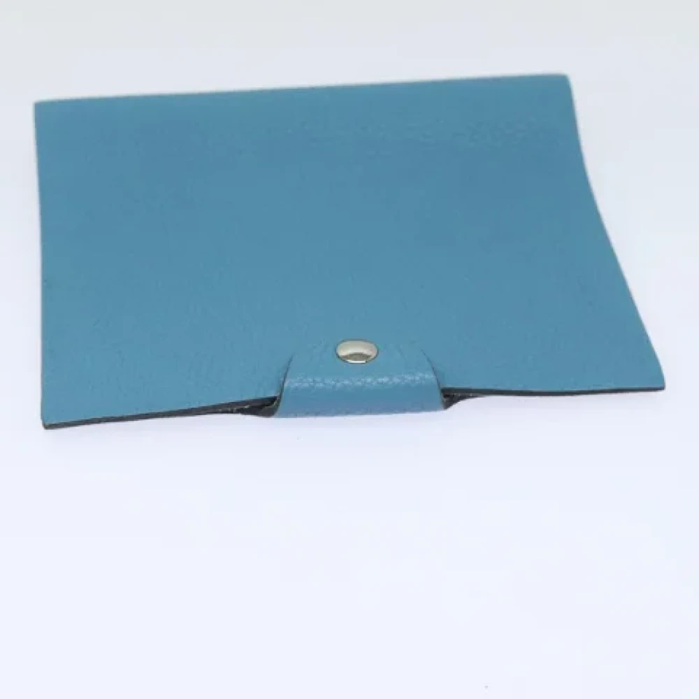 Hermès Vintage Pre-owned Leather home-office Blue Dames