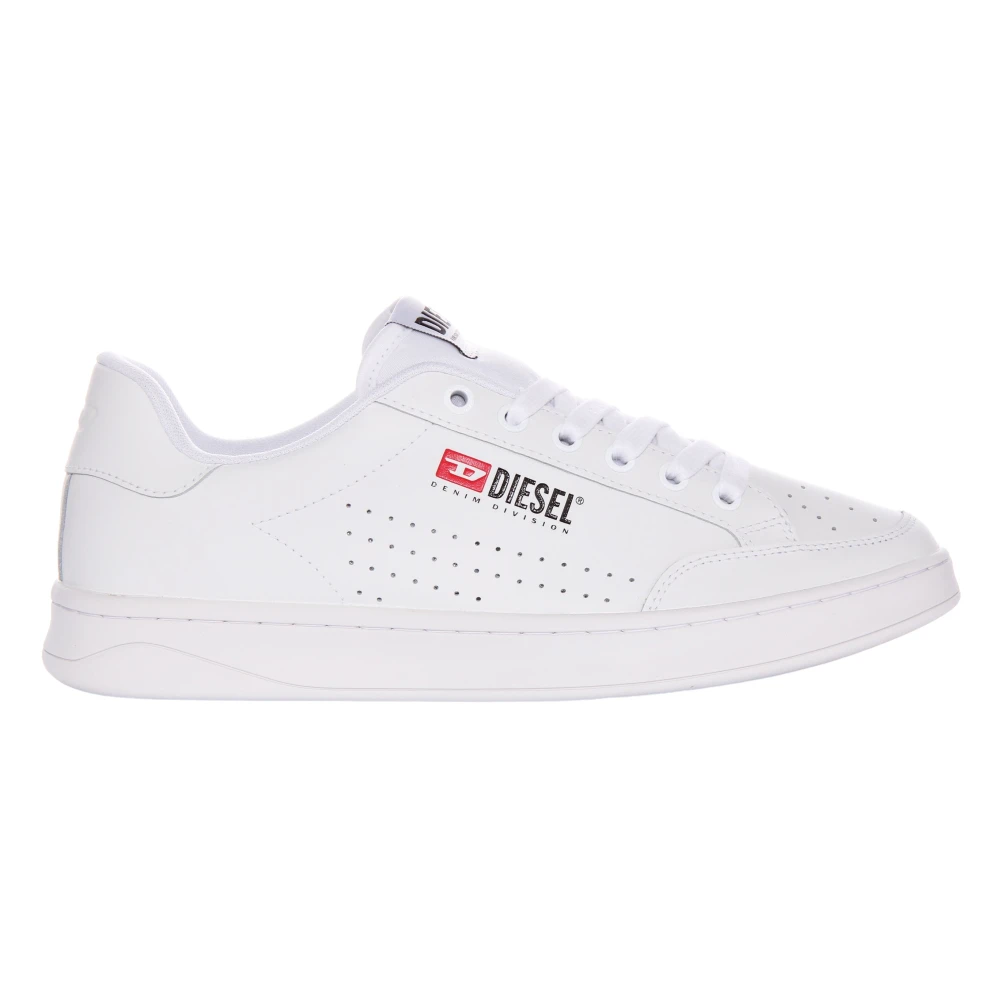 Diesel Men's White Vintage Court Trainers - Sneakers - 11 Uk - Shoes