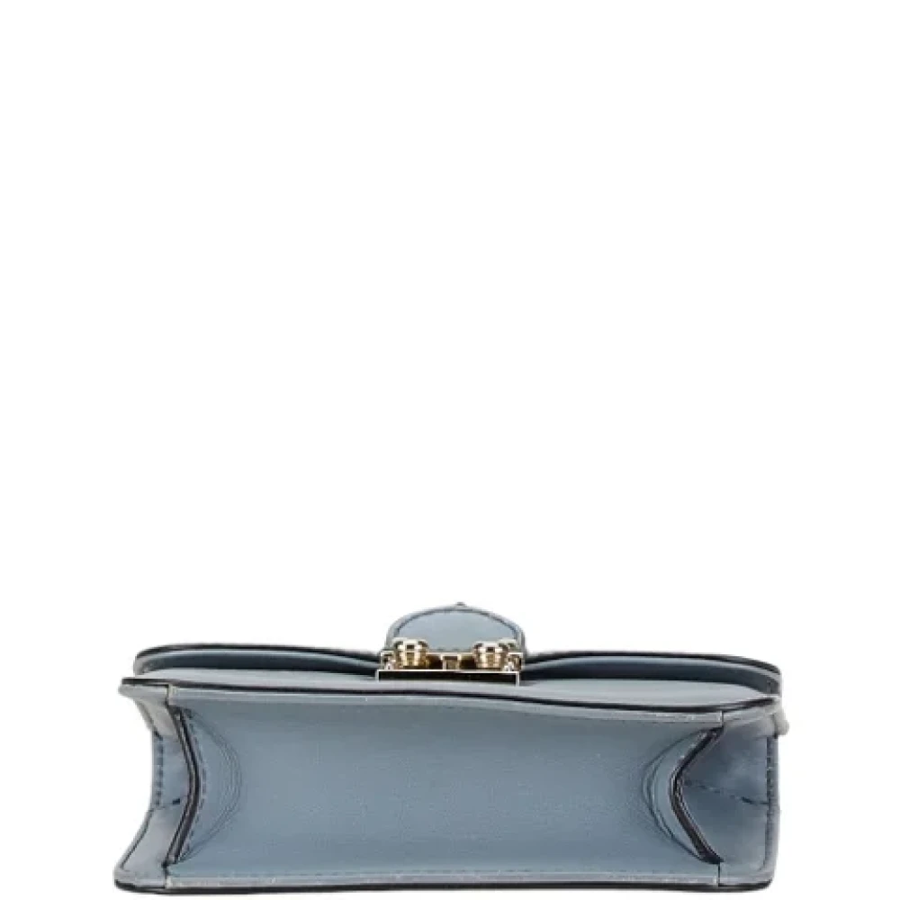 Valentino Vintage Pre-owned Leather shoulder-bags Blue Dames