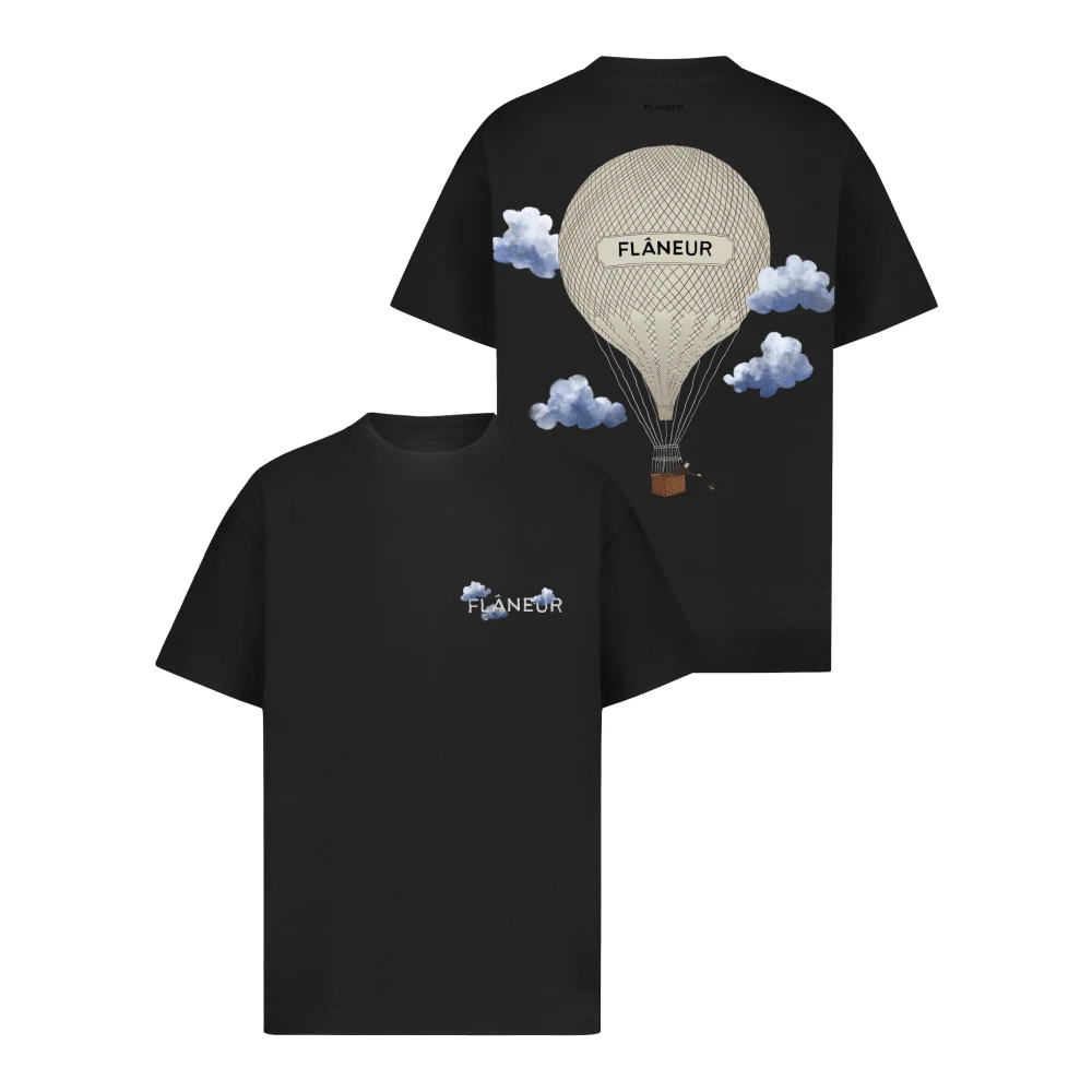 Flâneur Aeronautique T-Shirt Black Heren