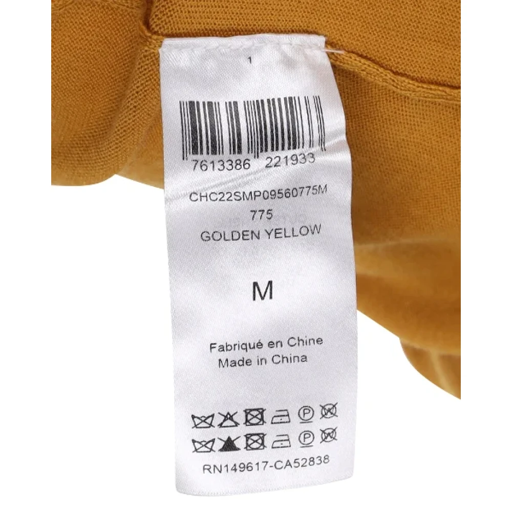 Chloé Pre-owned Wool outerwear Yellow Dames