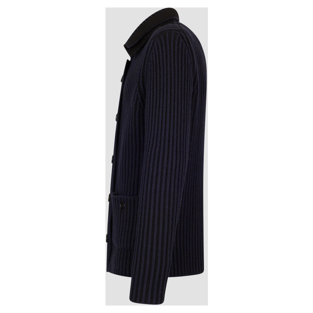 add Vest IN Dubbelzijdige RIB Blue Heren