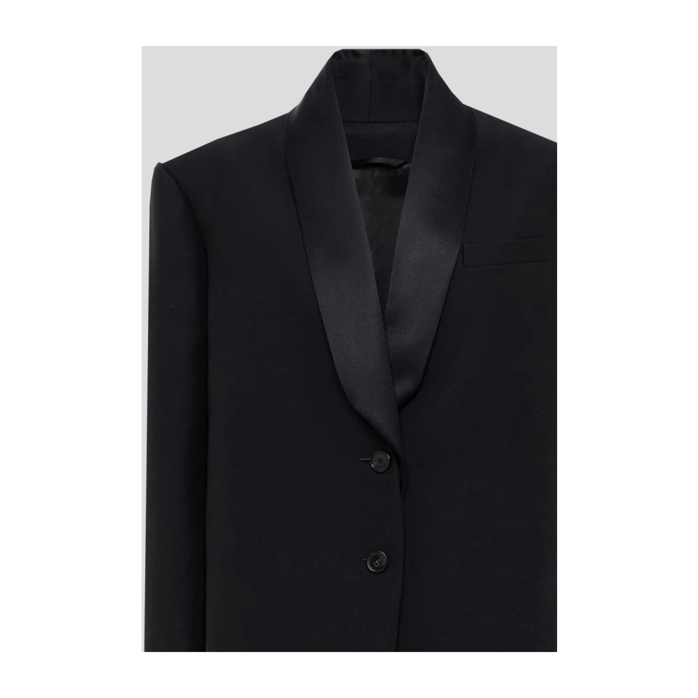 Del Core Warme Wollen Jas voor Stijlvolle Look Black Dames