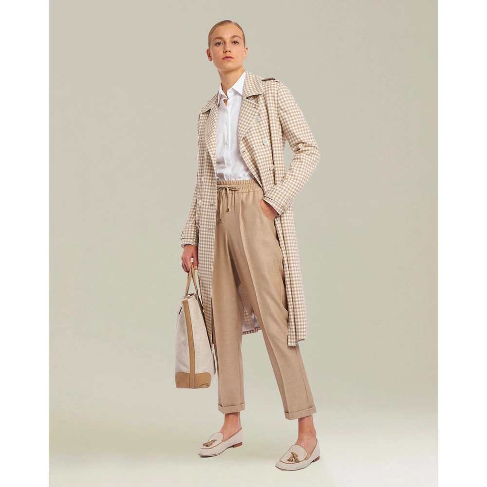 Kiton Witte Katoenen Overhemd met Plooi White Dames
